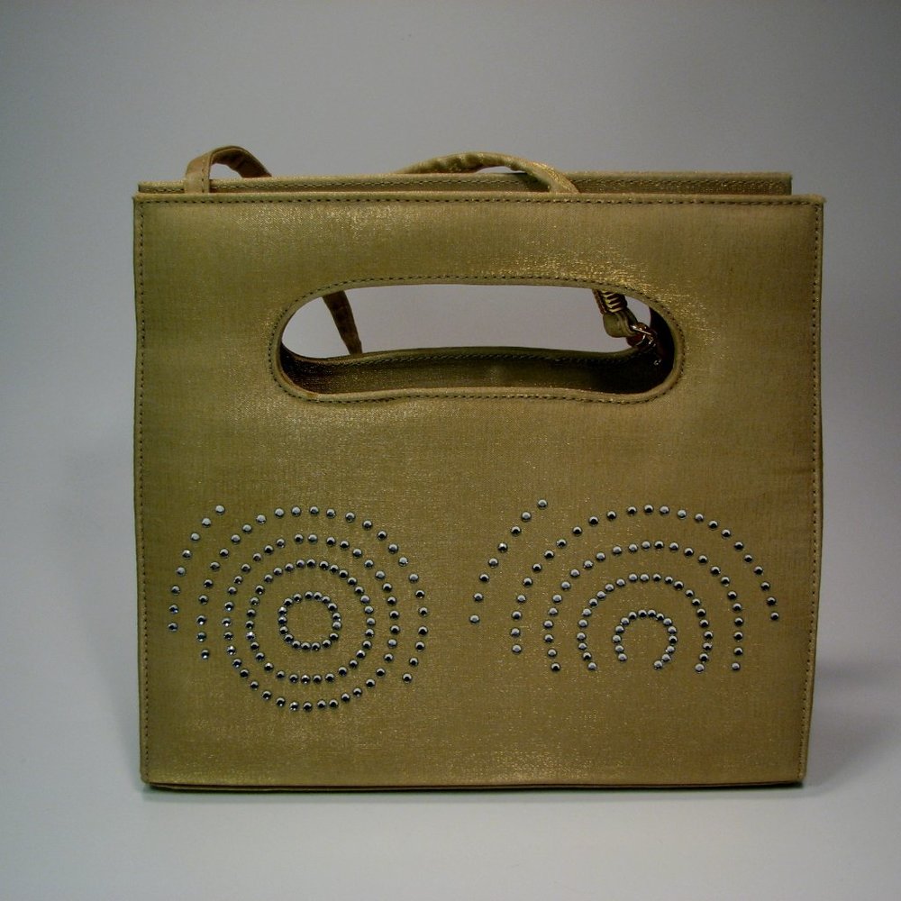 Vintage J Renee Purse Handbag Evening Formal Gold